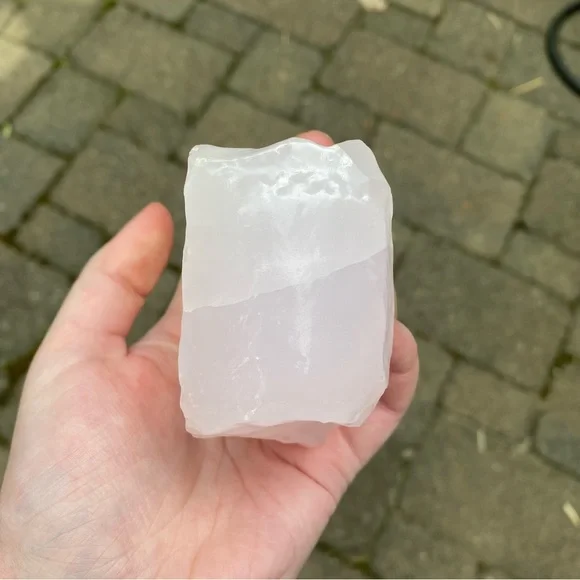 Large Pink Calcite Crystal Gemstone - Picture 2 of 6